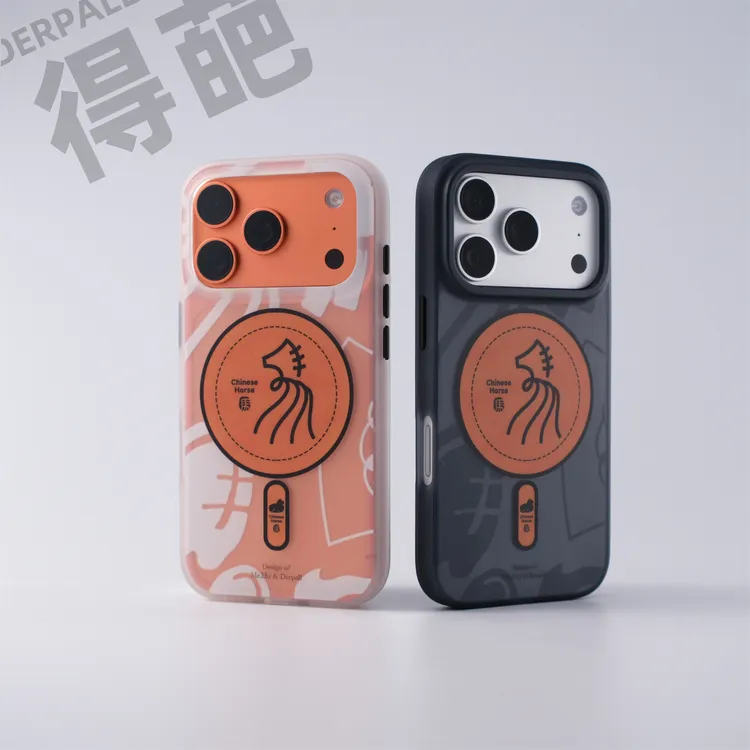 得葩原创马年中国风苹果17promax磁吸手机壳磨砂iphone16防摔保护