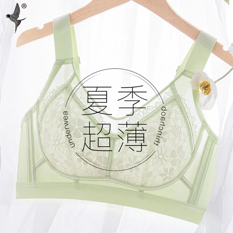 【大码超薄款】超薄内衣女款2025新款网红爆款大胸显小大码美背文胸