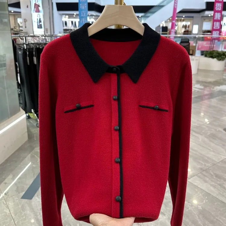 时尚妈妈装套头针织衫秋冬新款洋气高贵毛衣打底衫中老年上衣内搭