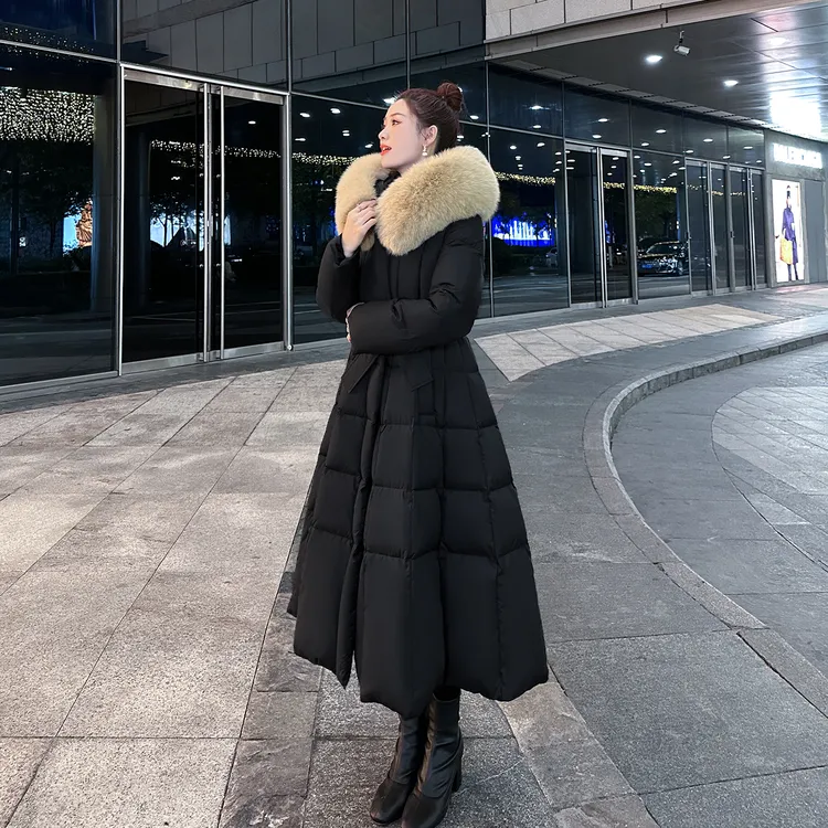 超厚羽绒服女长款大狐狸毛领2025冬装新款高级感东北极寒保暖外套