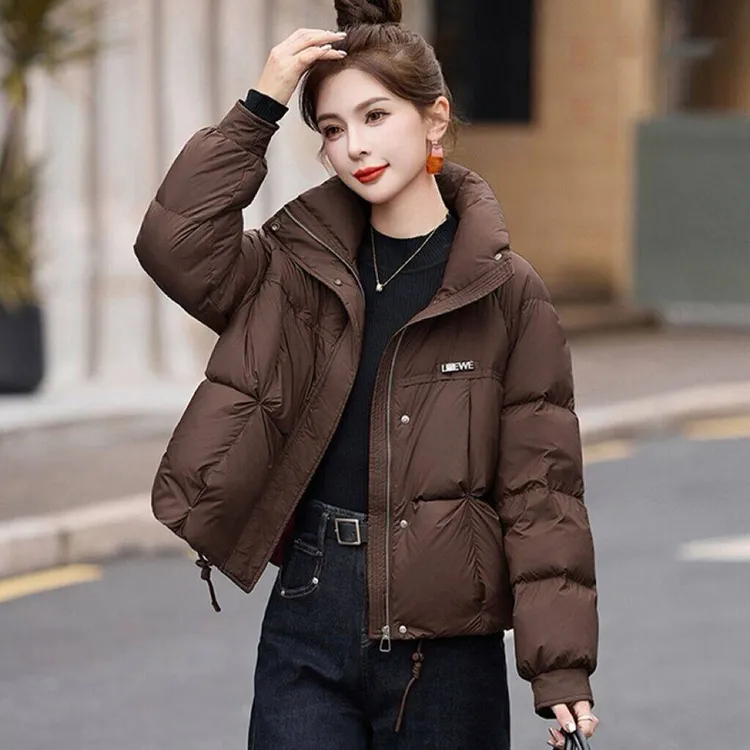 短款羽绒服女装2025冬季新款小个子显瘦面包服白鸭绒外套