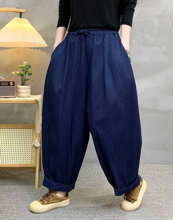 三件套韩系收脚宽松哈伦裤休闲裤立体感春秋款大码女装
