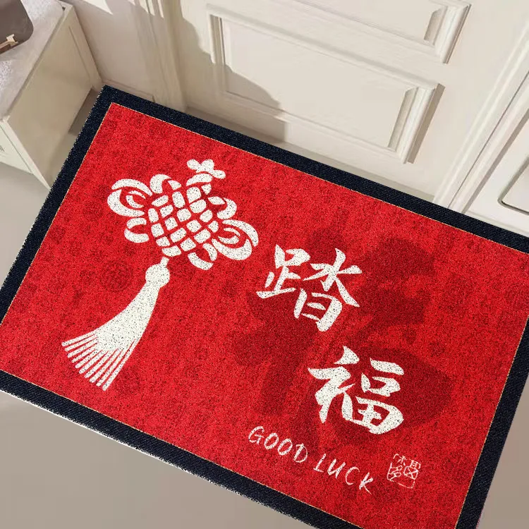 简约入户门地垫丝圈吸水防滑速干耐脏家用玄关垫