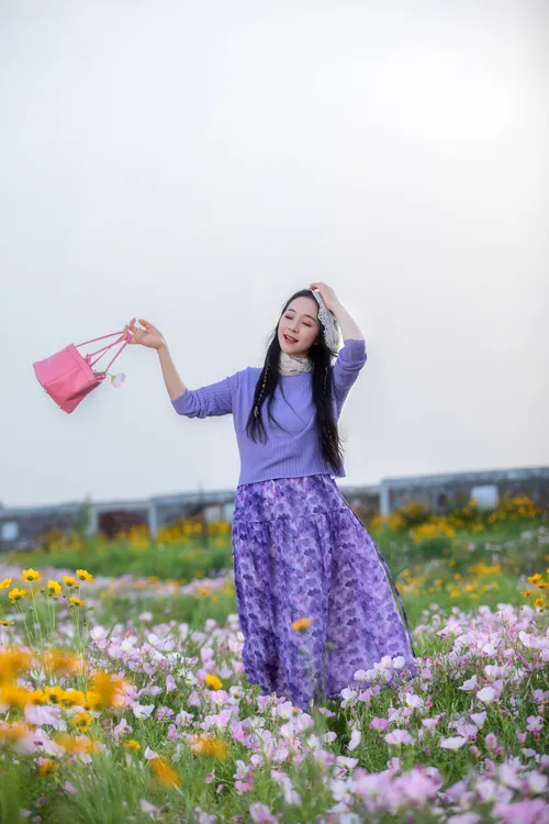 【 一依定制】夏款百搭高腰A字裙文艺简约碎花半身裙气质女装中长款