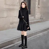 丝柏舍2025棉秋新款女小香风背心裙撞色无袖短款连衣裙S43B6837L