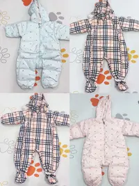 加厚爬服哈衣外出服连身男宝女宝