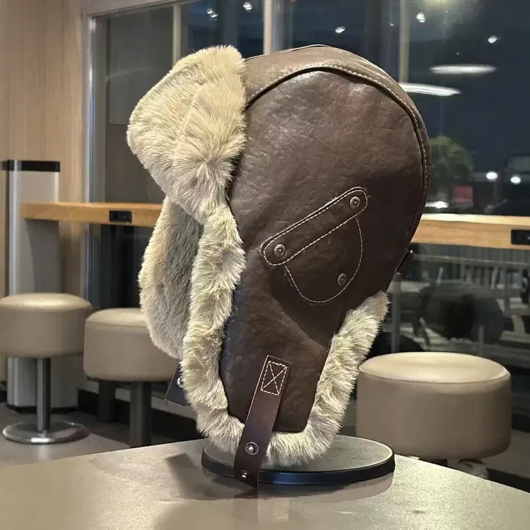 蕉家雷锋帽冬季加绒加厚保暖骑行软顶帽东北防风护耳冷帽男款帽子