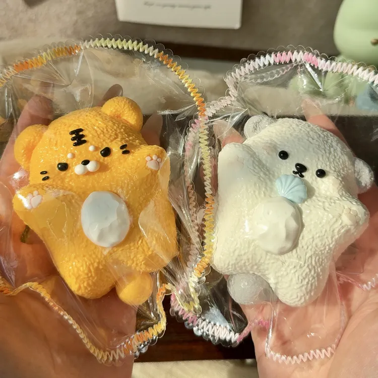 动物捏捏小鸡小熊兔子狐朋狗友手工制作食品级硅胶捏捏