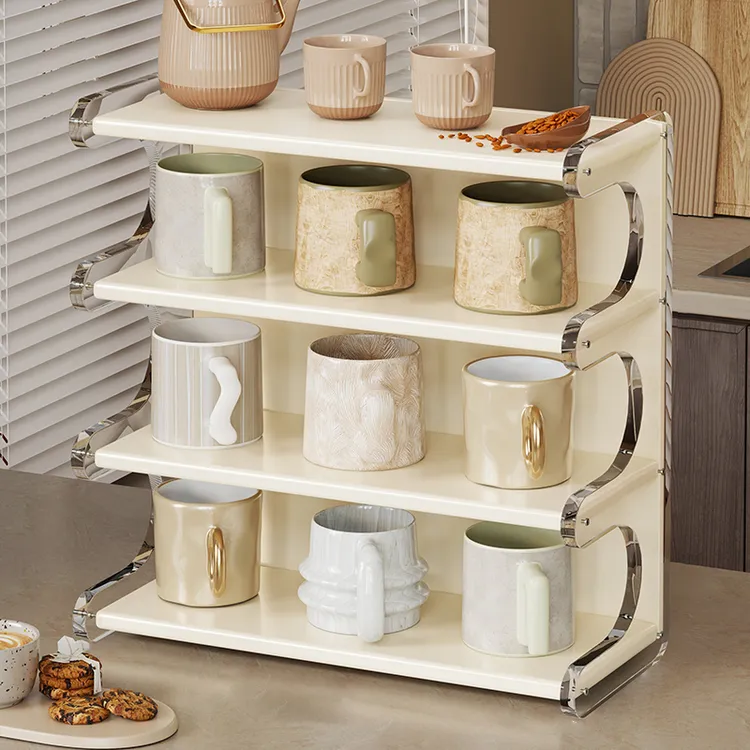 杯架置物架杯子收纳架子餐桌台面桌面茶杯咖啡杯水杯收纳玄关放置