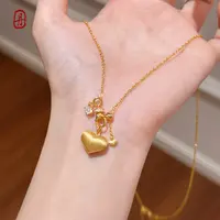坠链均925银 EMPRESS【S925银镀24K金爱心套链】