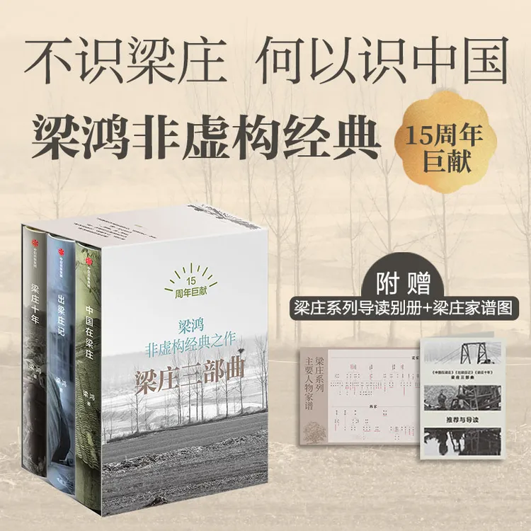 梁鸿非虚构经典系列：中国在梁庄/出梁庄记/梁庄十年 中信出版社