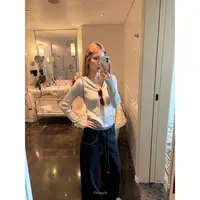 【6%羊毛+抗起球成分】针织连帽开衫386