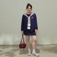 张大人【5折清仓现货秒发】微胖妹妹韩系学院上衣披肩半裙三件套