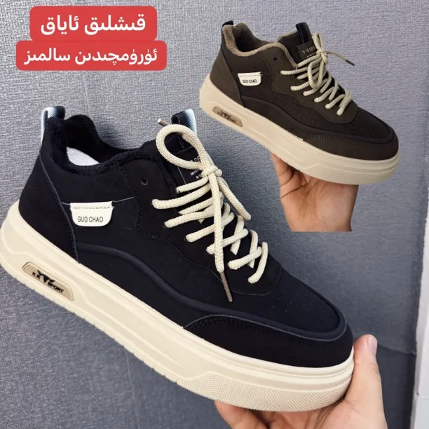 运动休闲鞋板鞋民族风复古港风休闲风高帮棉鞋纯色6810