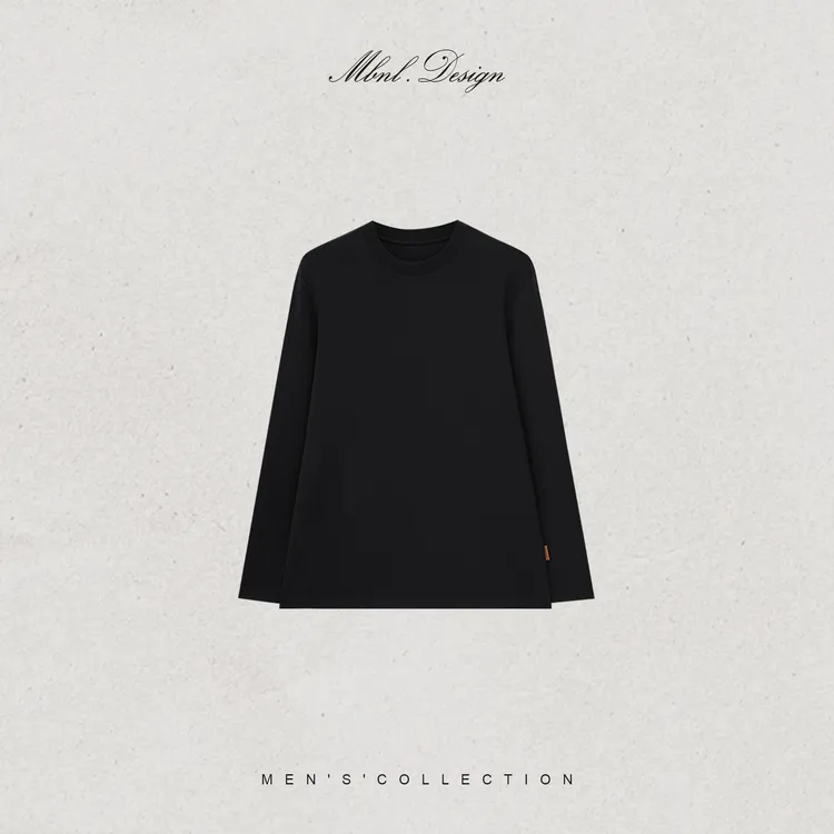 MBNL-F「杰尼.Round」秦磊男装山羊绒定织跑道纹领卫衣LL-WSY1240