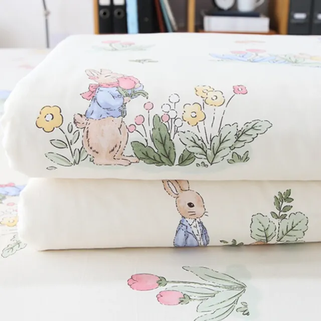 小兔乐园100棉被套单件150x200学生宿舍单双人1.5米200公寓被罩