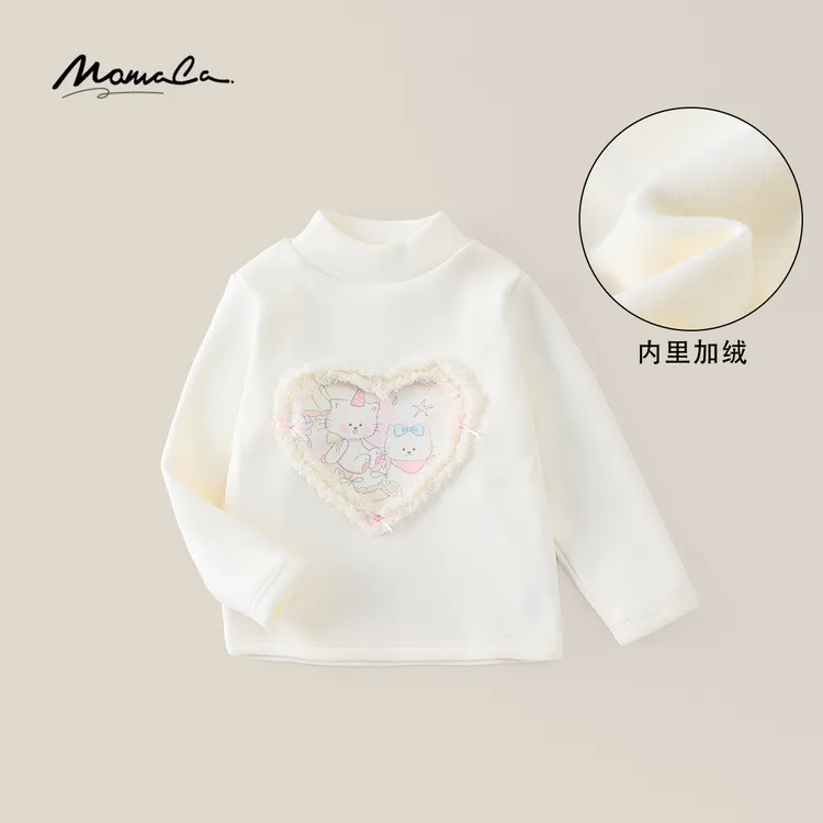 MOMOCO/玛米玛卡新款女童冬气可爱甜美百搭德绒打底77880239020