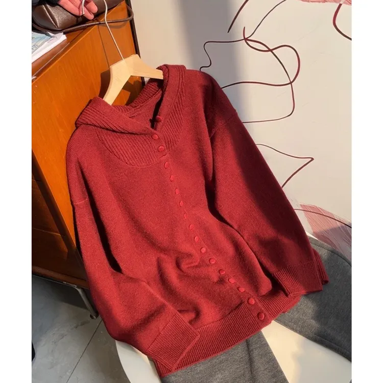 新款韩系慵懒风宽松休闲针织开衫 ZJC125