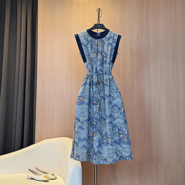 【5】夏季新款短袖显瘦国风系减龄时尚连衣裙气质宽松W-A50