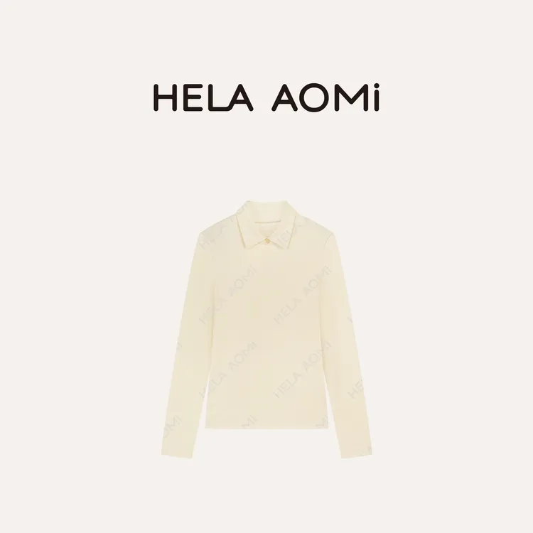 HELA AOMI “科耐丽发热polo”纽扣立体知性通勤风T恤CY5CB23626