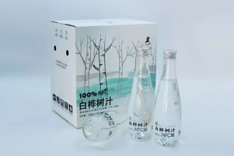 白桦树汁100%原汁小兴安岭天然原汁320mlx6瓶