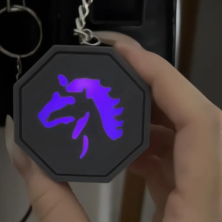 马符钥匙扣成龙历险记同款发光模型3d打印十二生肖符石挂件符
