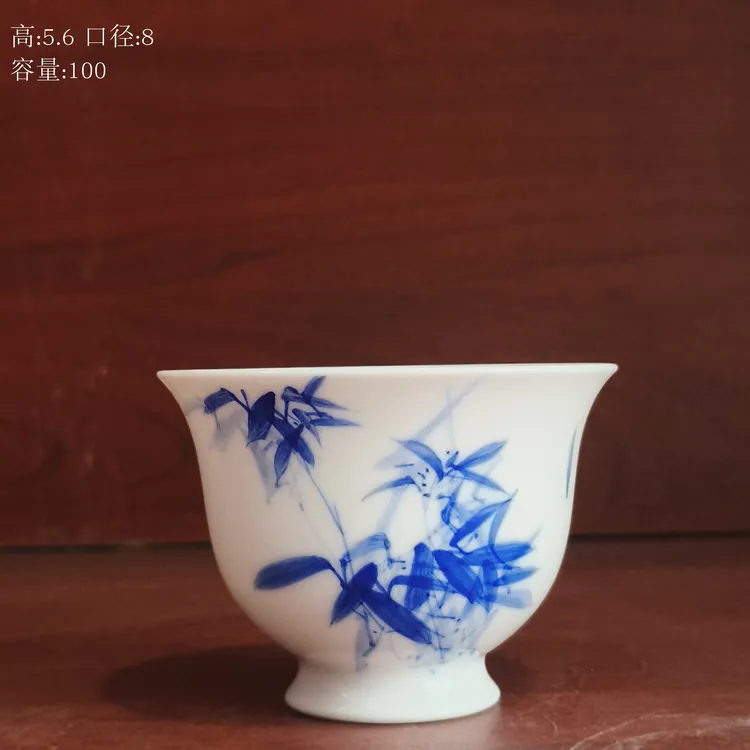 景德镇手工手绘釉下青花系列-竹报平安