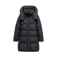 云朵泡芙长款加厚连帽中长款保暖羽绒服MT8805