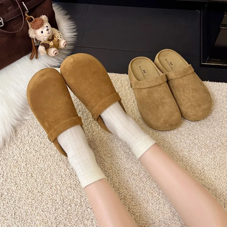 2025夏季新款包头拖平底百搭休闲低帮韩版时尚半拖鞋