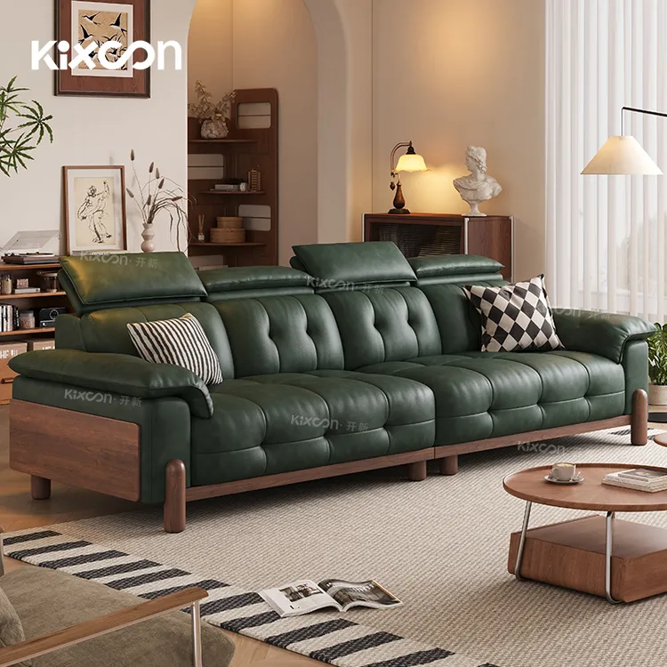 开新Kixoon中古风沙发客厅家用2025年新款爆款实木复古劳伦斯沙发
