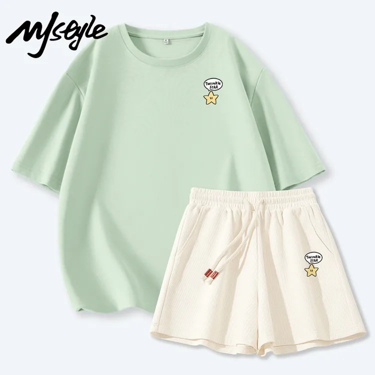 MJSTYLE夏日新款套装女2025新款爆款洋气五一出行配套衣服