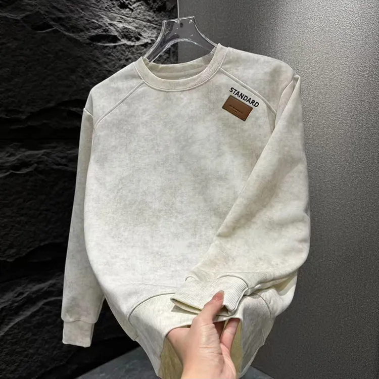 秋冬男士时尚简约保暖扎染帅气百搭潮流卫2769春秋复古ins日系