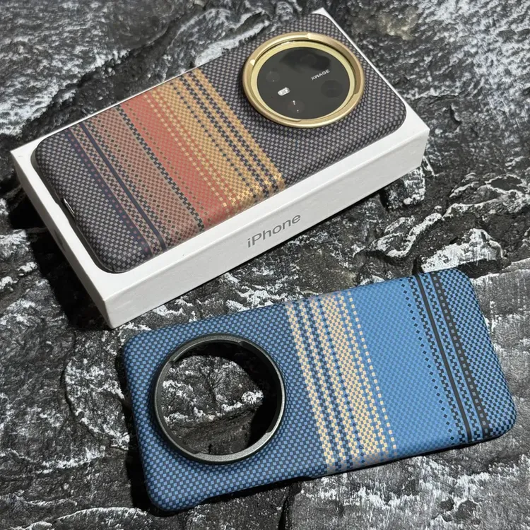 碳纤维纹理日落月升适用华为mate70pro手机壳60pro超薄磁吸磨砂70