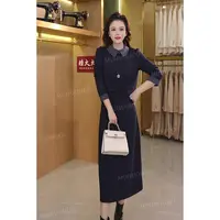 2025气质女生秋季新款显瘦时尚长袖轻熟设计师小众款洋气连衣裙