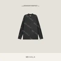 MRHALA 瑞逢廓形立领褶皱肌理感长袖衬衫女 LC62023