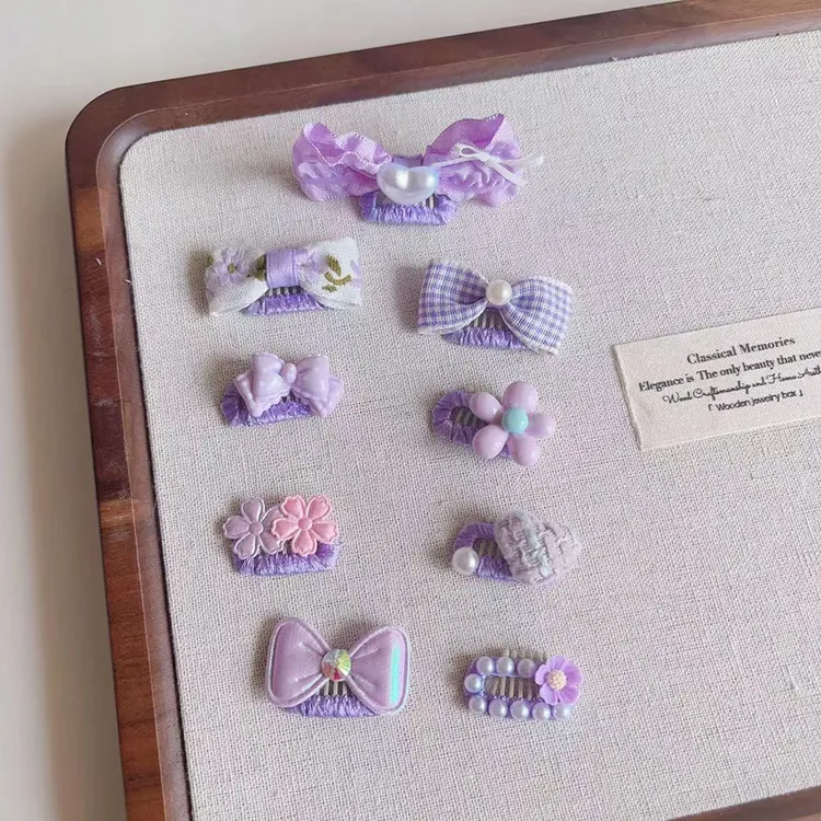 婴幼儿汗毛夹胎毛夹子女宝宝发夹不伤发发量少可爱蝴蝶结发饰头饰