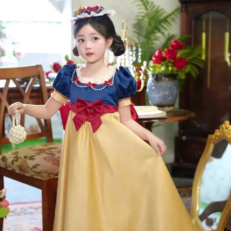 2025新款夏季公主裙女童洋气礼服裙生日派对连衣裙甜美可爱裙子