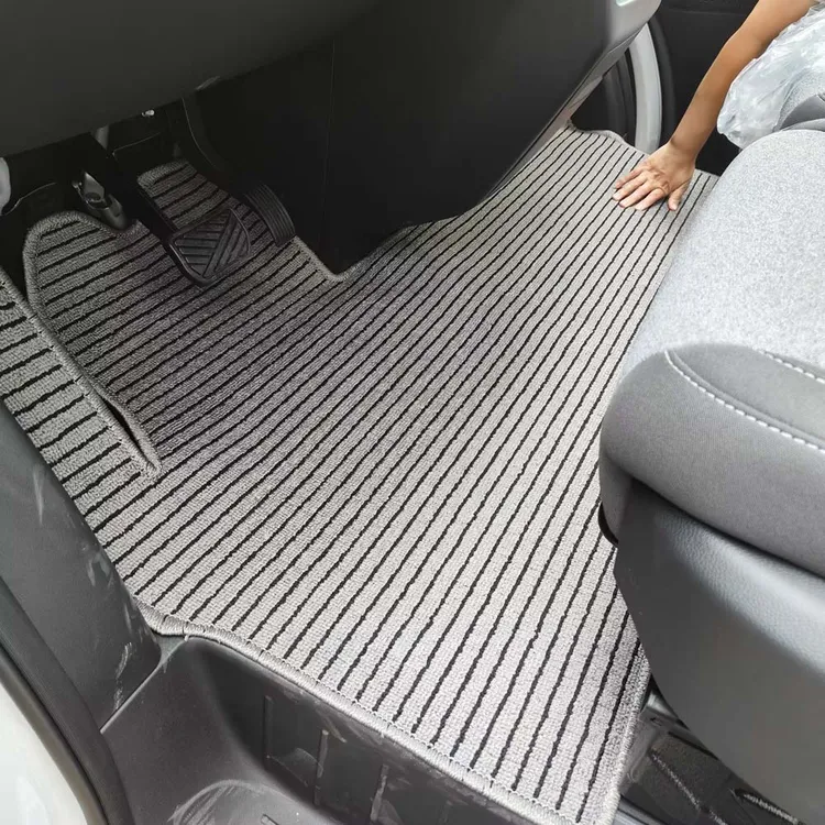 瑞驰EC75汽车脚垫新能源电车御风EM27V7EV6E亚麻脚垫耐磨耐用