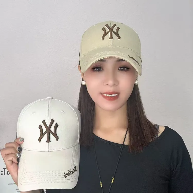 NY男女新款大字母棒球帽四季款休闲百搭鸭舌帽