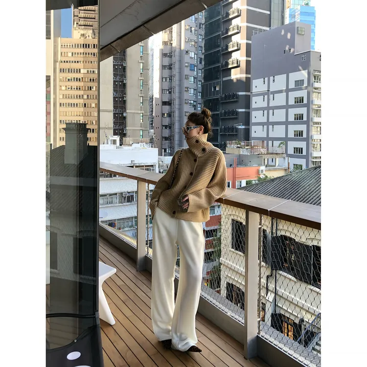 ZHAIAIAIA【闲境】秋冬气质复古直筒气质显瘦休闲裤K39858GK54