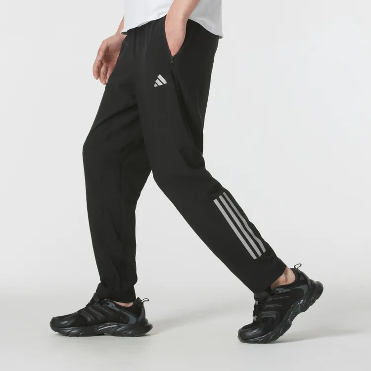 「流光风」adidas阿迪达斯梭织长裤男裤2025薄款运动裤锥形休闲裤