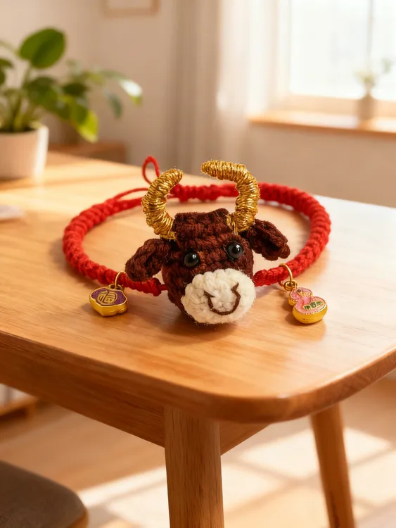 锦纶手链 可爱卡通12生肖红绳情侣手绳手链定制送饰品新年礼物
