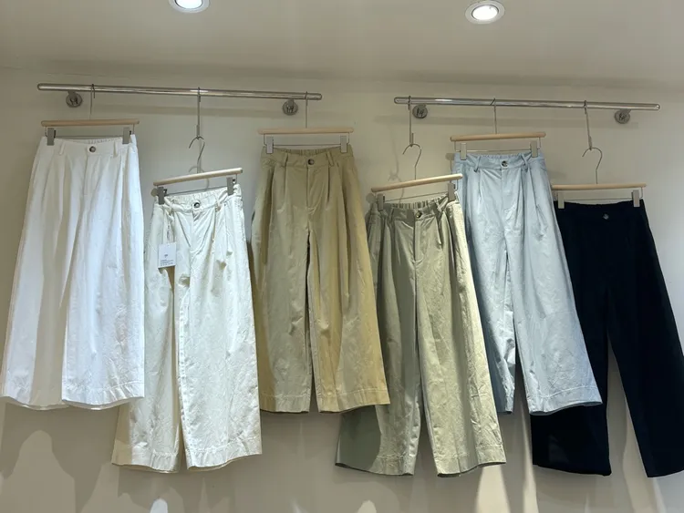 韩系简约高腰显瘦休闲裤设计感宽松镰刀阔腿裤女通勤百搭