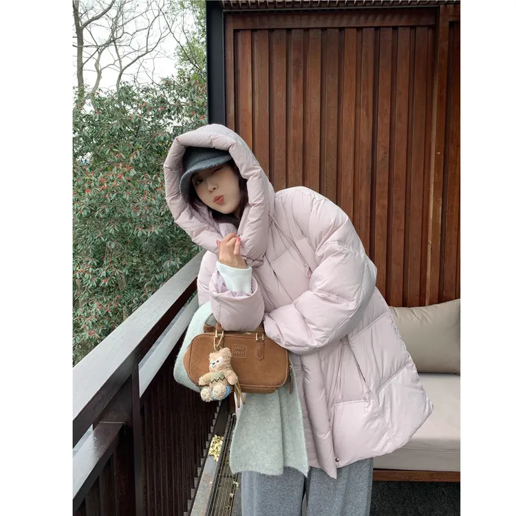 【NAZ微胖大码定制】90鸭绒草莓奶贝面包服