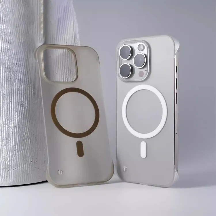 新款无边框散热磨砂磁吸高级感适用苹果16promax手机壳15PM/14/13