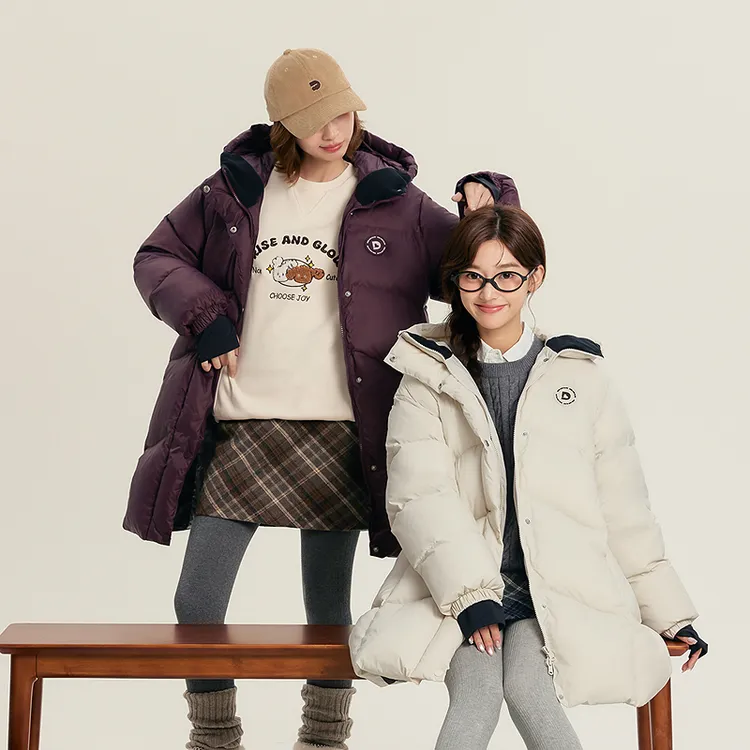 【充绒顶配】笛莎青少年亲子户外工装三防蓄热中长羽绒服-N22556502