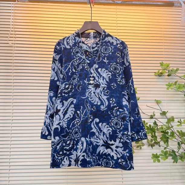 大码高级感新中式套装女夏季盘扣旗袍上衣胖MM显瘦薄荷曼波爆款凉