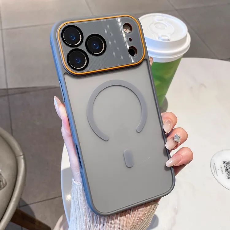 适用苹果17Promax手机壳17Air新款肤感磨砂磁吸镜头全包高级男女