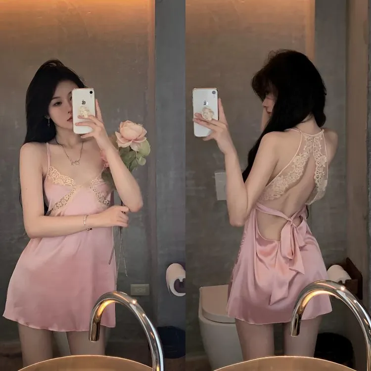 【MIEMIE熹熹】网红性感辣妹露背包臀睡裙纯欲显瘦夜店装