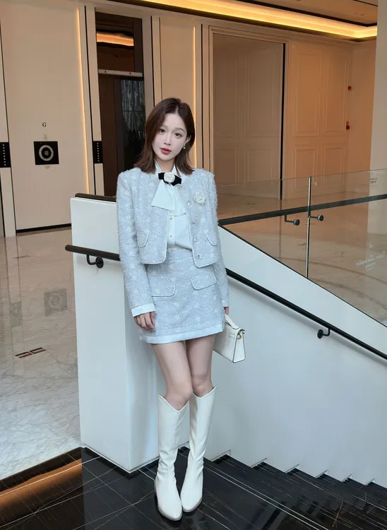 【钱丹丹】小香风短款套装Q56TZ109